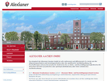 Tablet Screenshot of alexianer-aachen.de
